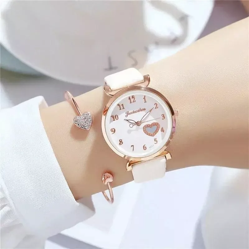 Luxury Fashion Women Watches Love With Diamonds Design White Ladies Wristwatches 2022 Brand Woman Quartz Dress Clock Gifts Luxury Fashion Women Watches Love With Diamonds Design White Ladies Wristwatches 2022 Brand Woman Quartz Dress Clock Gifts