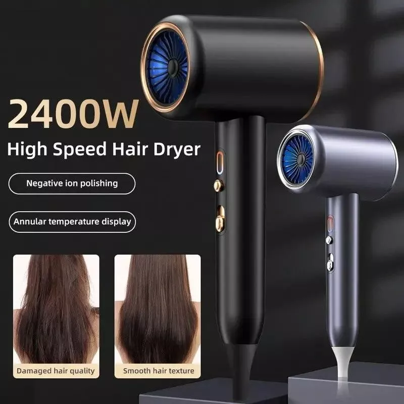Professional Hair Dryer Hot Cold Wind Air Brush Hairdryer Negative Lonic Blow Dryer Strong PowerDryer Salon Tool 2400W 3th Gear Professional Hair Dryer Hot Cold Wind Air Brush Hairdryer Negative Lonic Blow Dryer Strong PowerDryer Salon Tool 2400W 3th Gear