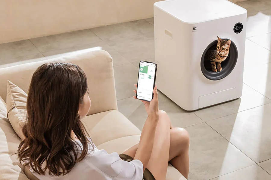 large self cleaning litter box